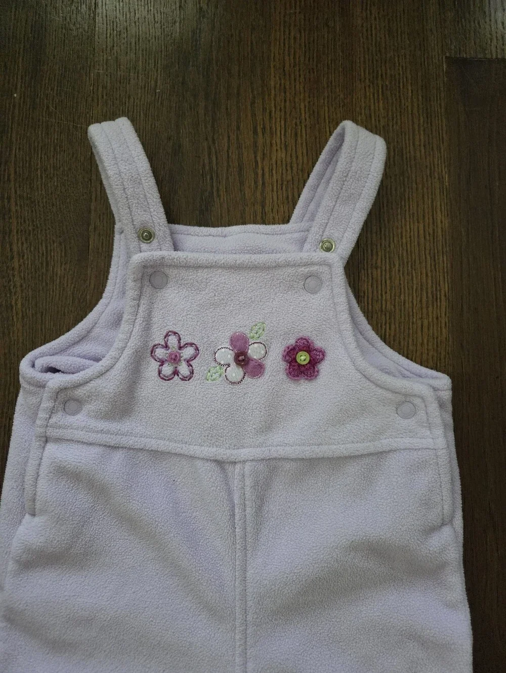 Carters Girls 6M Light Purple Fleece Overalls